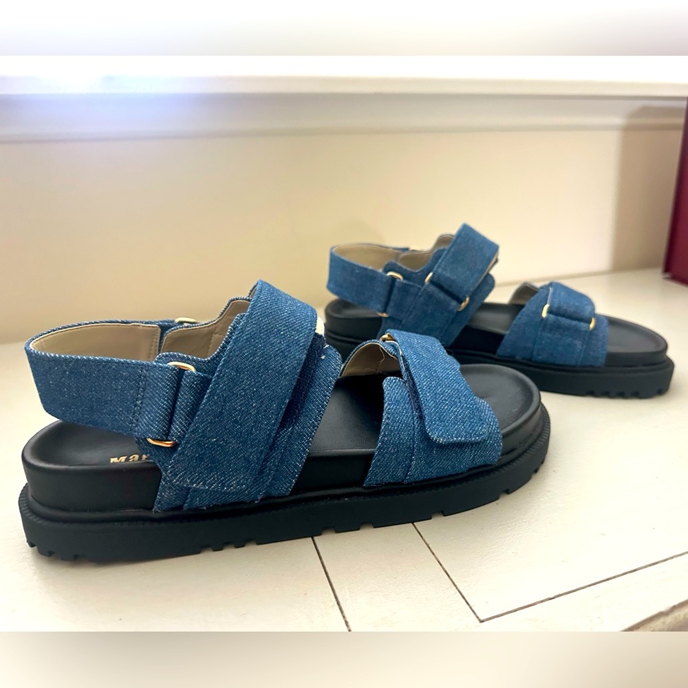 Maeve Women’s Blue Denim sandals NEW